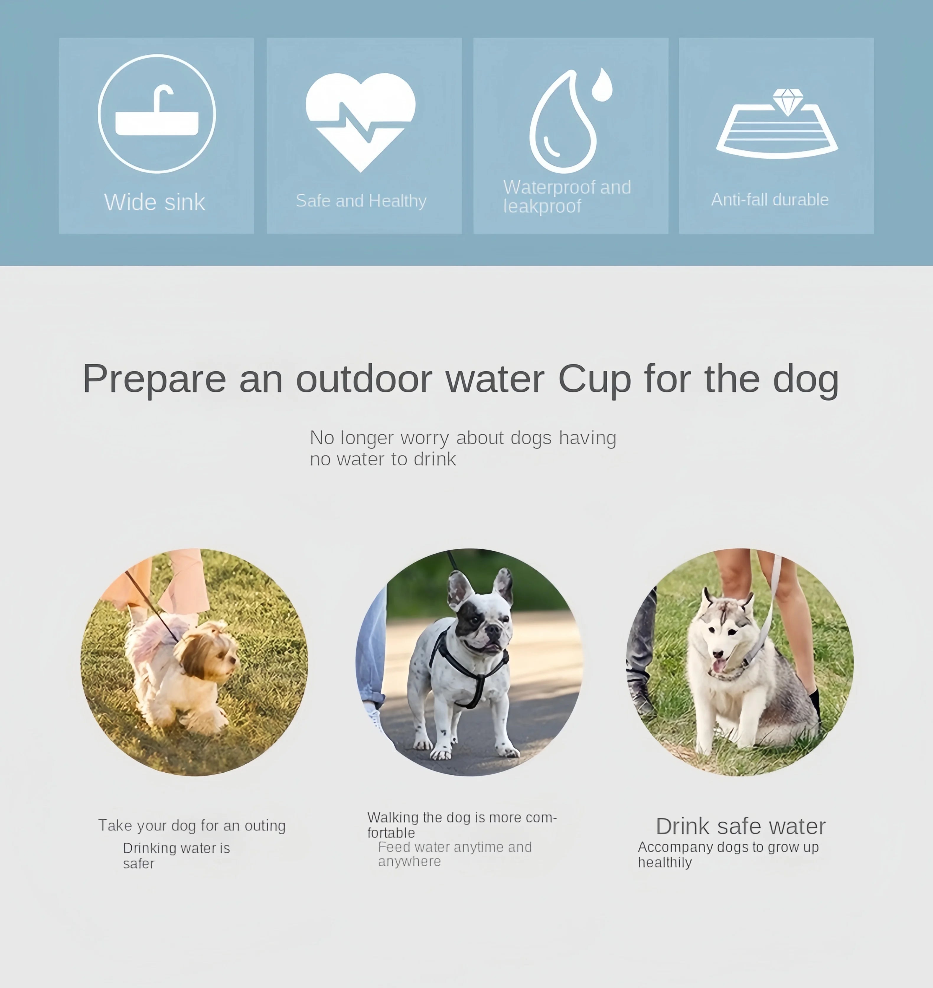 Portable Pet Travel Water Bottle