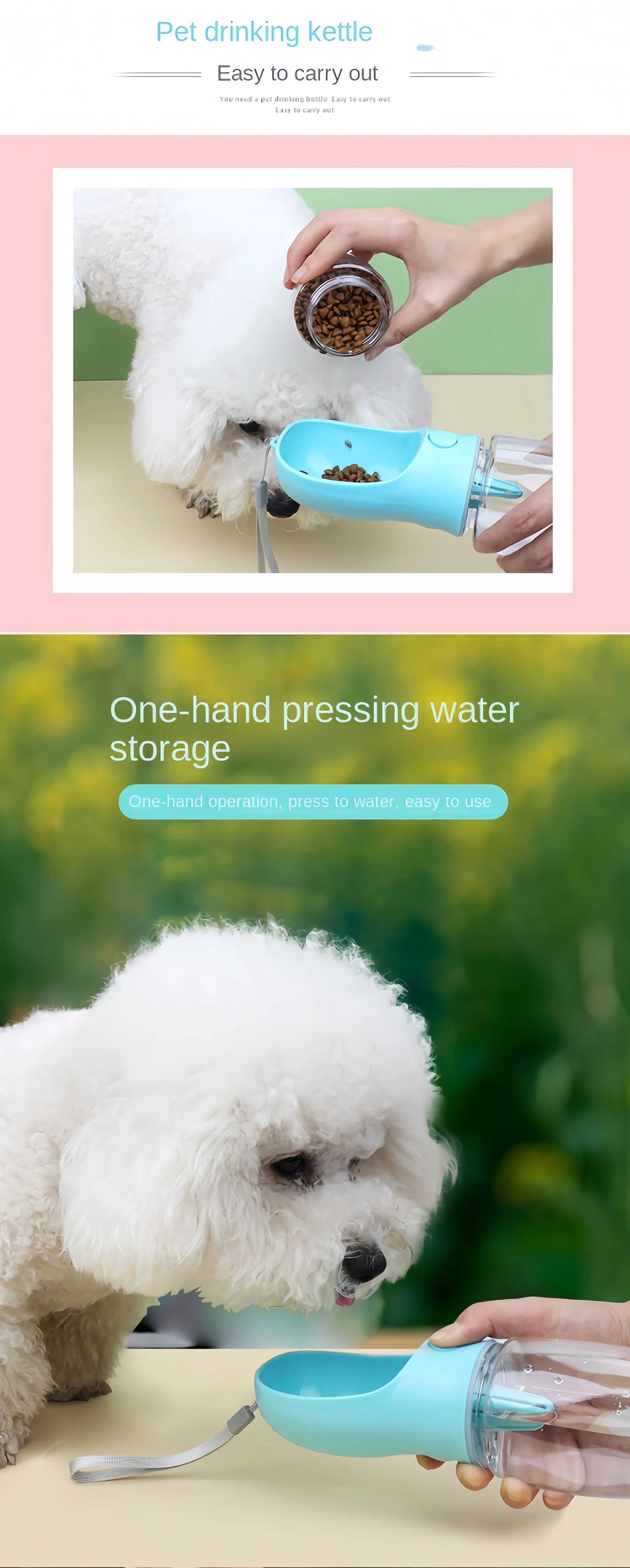 Portable Pet Travel Water Bottle