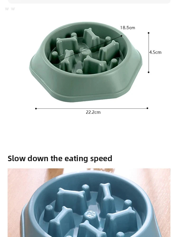 Anti-Choke Slow Feeder Dog Bowl