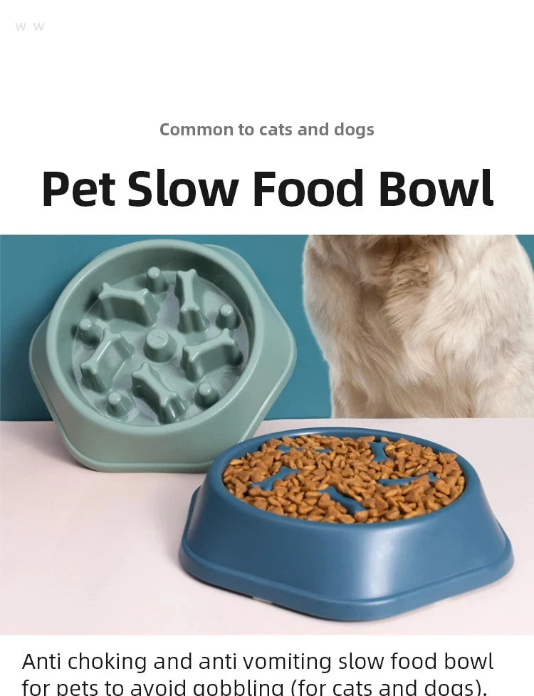 Anti-Choke Slow Feeder Dog Bowl