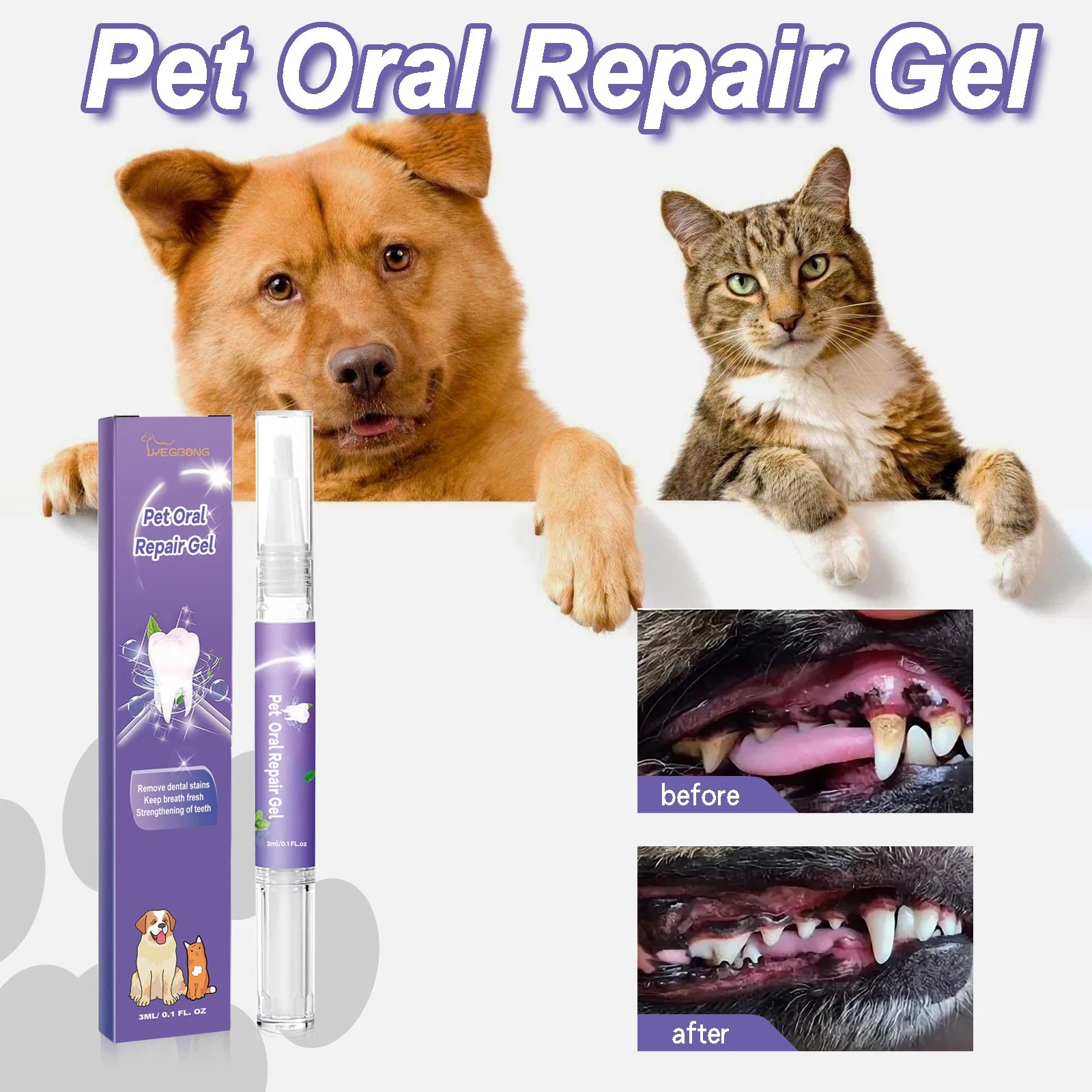 Pet Teeth Cleaning Gel Pen