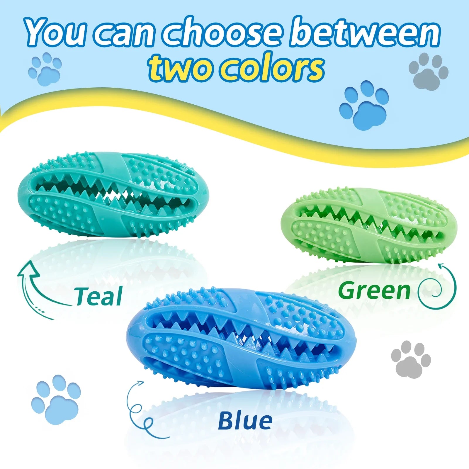 Interactive Rubber Dog Chew Ball