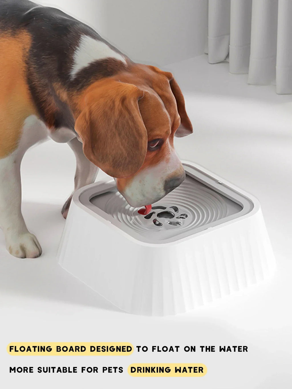 No-Spill Pet Water Fountain Bowl