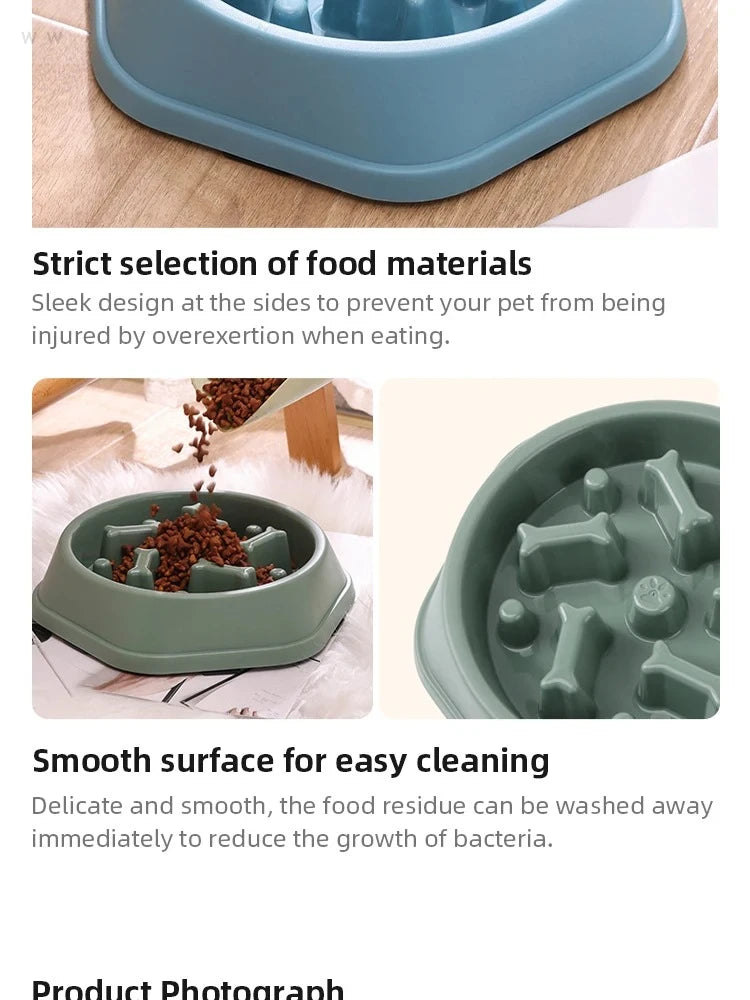Anti-Choke Slow Feeder Dog Bowl