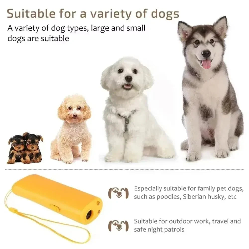 3-in-1 Ultrasonic Dog Bark Deterrent