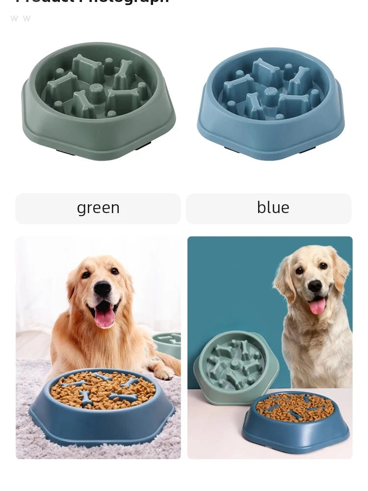 Anti-Choke Slow Feeder Dog Bowl